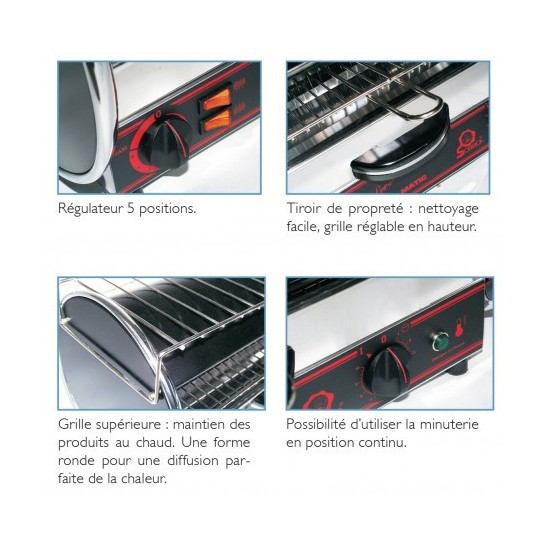 Toaster multifonction avec régulateur - Classic 1 étage SOFRACA