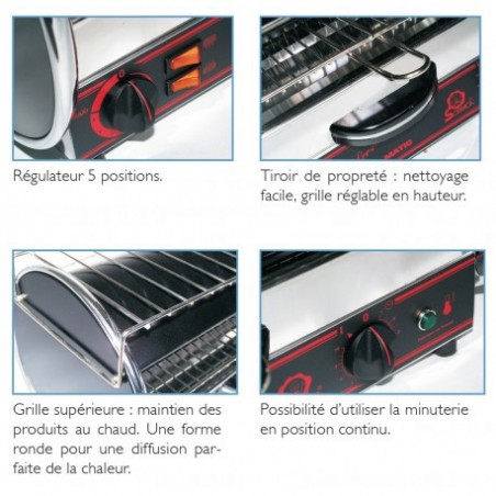 Toaster multifonction avec régulateur - Classic 1 étage SOFRACA