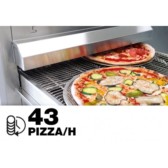 Four à pizza électrique 2+2 pizzas Ø 35 cm BASIC XL 22L Prismafood